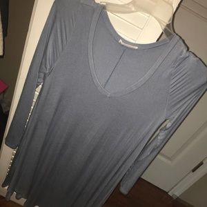 v neck piko dress